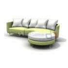 Canapé d'angle en tissu moderne pour meubles