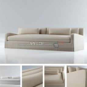 Divano moderno in tessuto per soggiorno modello 3d