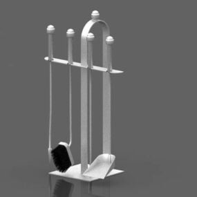 Moderne open haard Tools 3D-model