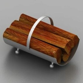 Fireplace Wood Holder 3d model