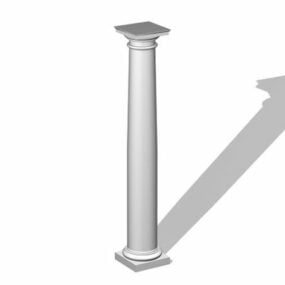 3д модель современной интерьерной колонны