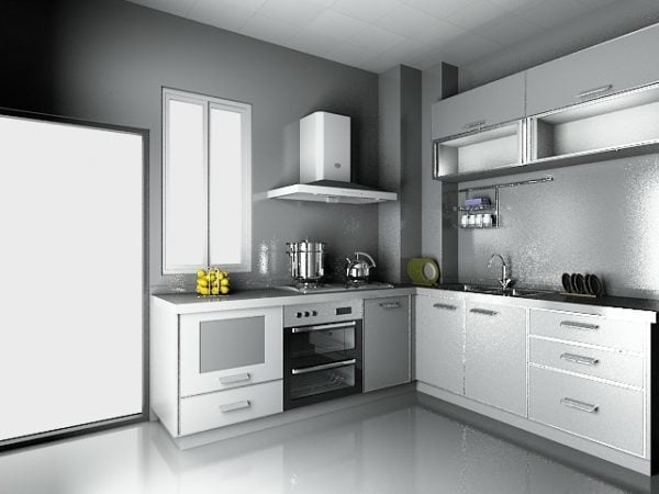 Luxus minimalistische Küche Design-Idee