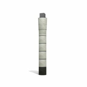 Porte Brass Sylinder Column 3D-malli