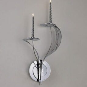 Modern Metal Wall Lamp Design 3d model
