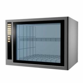Modern Kitchen Microwave Oven 3d model