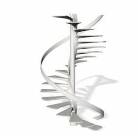 Modern Iron Spiral Stairs 3d model