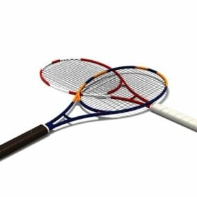 Modern Sport Tennis Rackets 3d model