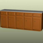 Modular Wooden Kitchen Cabinet Furniture