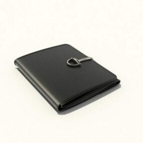 Money Clip Leather Wallet 3d model