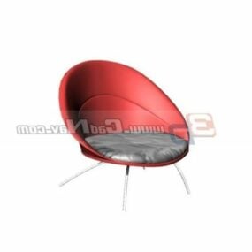 Modello 3d di progettazione della sedia Moon