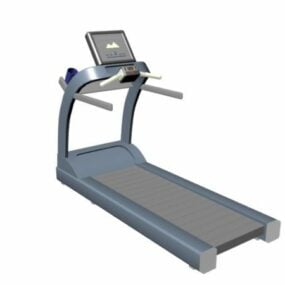 带显示器的健身跑步机步行机3d模型