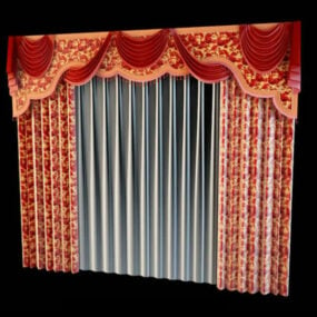 Mounting Board Home Valance Curtain 3d model