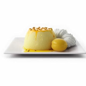 Lebensmittelset Mousse-Kuchen 3D-Modell