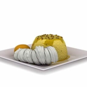 3д модель торта Тарт Еда