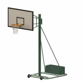 Movable Basketball Shelf Equipment 3d model