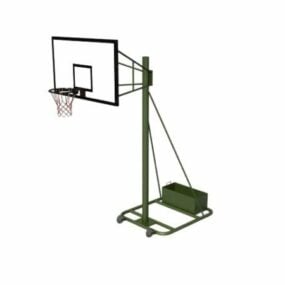 Sportovní přenosný basketbalový stojan 3D model