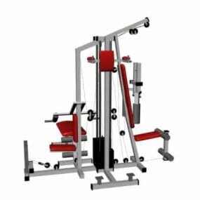 Multi Gym Exercise Equipment 3d model