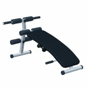 Banco de ejercicios multifunción Fitness modelo 3d