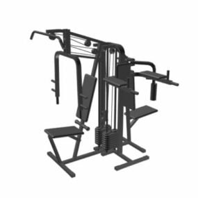 Multi Function Pull Down Gym Machine 3d model