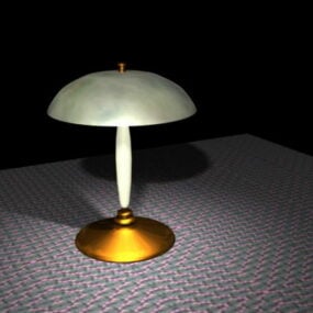 Lámpara de mesa con muebles en forma de seta modelo 3d