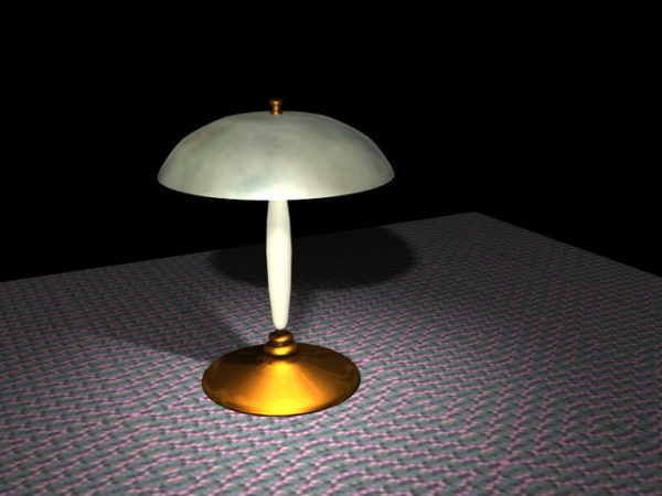 Lámpara de mesa de muebles en forma de hongo
