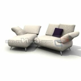 Living Room Day Bed Lounge 3d model