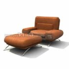Living Room Lounge Chair With Ottoman