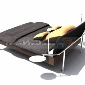 Single Bed Design 3d model