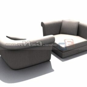 Living Room Corner Sofa 3d model