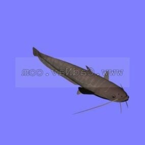 Model 3d Ikan Lele Namazu Hewan
