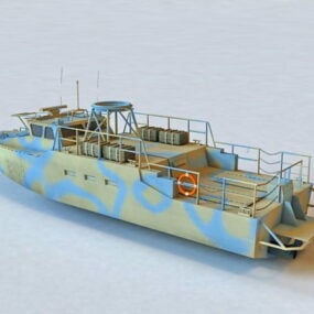 Model 3d Kapal Patroli Pantai Angkatan Laut
