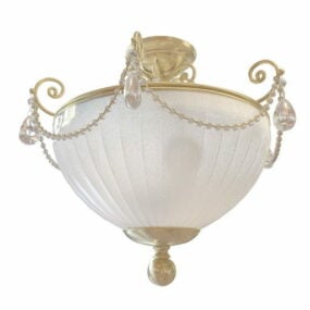 Antique Design Brass Pendant Light 3d model