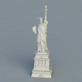 Model 3d Patung Liberty AS
