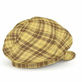 Fashion Newsboy Hat 3d model