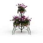 Outdoor Metal Flower Pot Stand