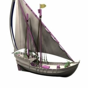 3D-model van kleine kruiser speedboot