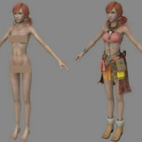 Oerba Dia Vanille في نموذج Final Fantasy Xiii ثلاثي الأبعاد