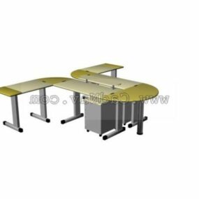 Office Furniture Bench Working Table 3d model