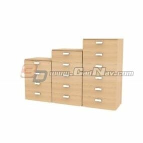 Office Drawer File Cabinet Furniture 3d model