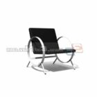 Black Leather Office Leisure Chair