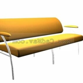 Office Fabric Waiting Chairs 3d model