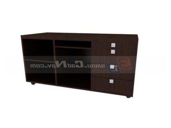 Office Wooden Furniture Filing Cabinet Free 3ds Max Model Max
