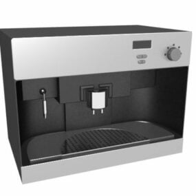 Modelo 3d de máquina de café moderna para escritório