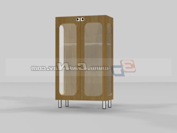 Office Furniture Wood File Cabinet Free 3d Model 3ds Max