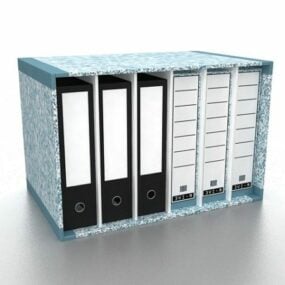 Office File Holders Set 3d model
