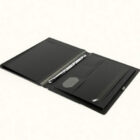 Portefeuille de bureau en cuir noir