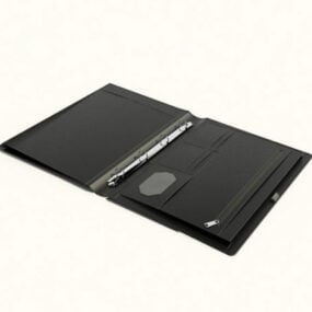 Office Portfolio Black Leather 3d-modell