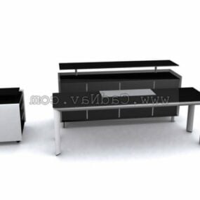 Office Furniture Reception Desk 3d model