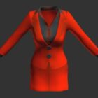 Red Office Uniforms Fashion For Women