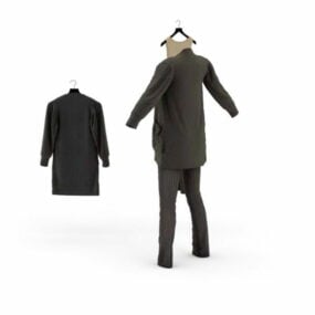 Set di abbigliamento da donna per ufficio modello 3d